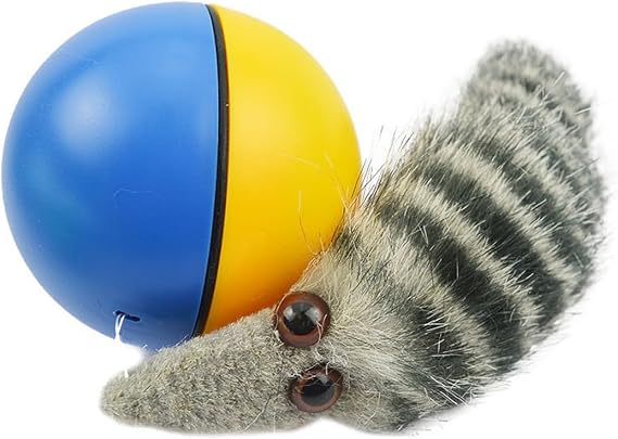 Juguete para Gatos Pelota con Ratón de Peluche